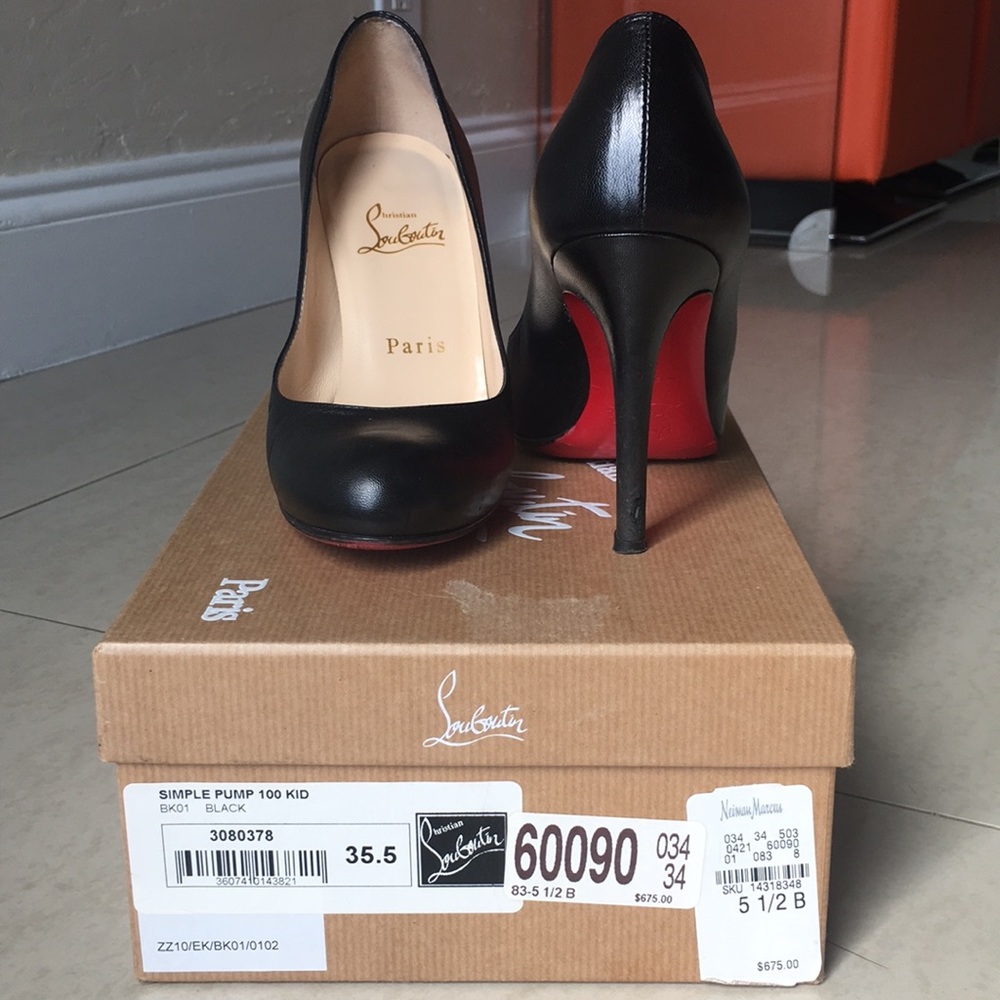 Christian Louboutin Simple Black Pump